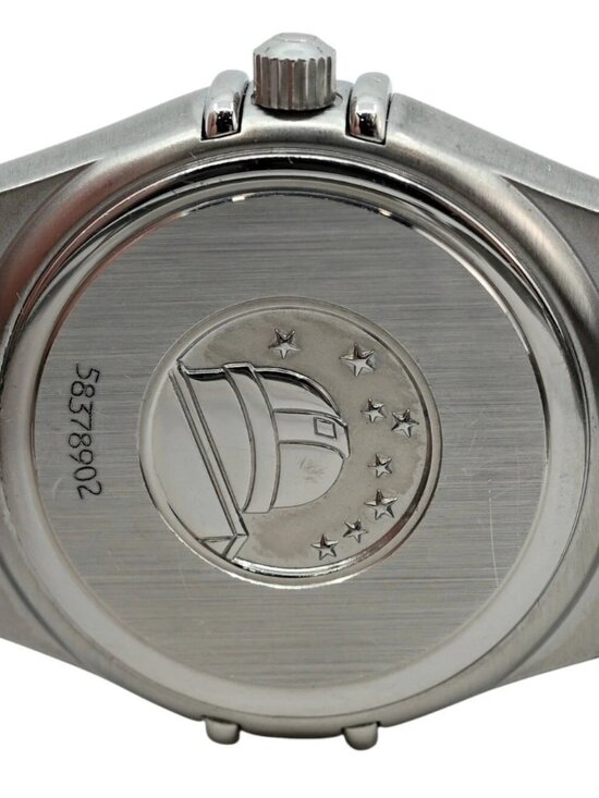 Omega 25mm Ladies Constellation MOP Diamond Logo Dial +Bezel Watch Ref: 1458.75! main image 5